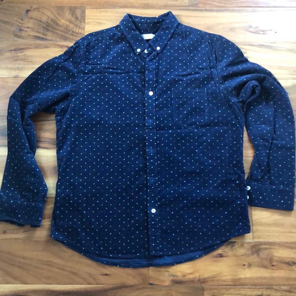 Oxford Lads Polka Dot Corduroy Button Down